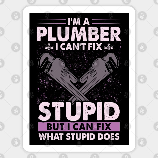 Plumber Funny Sticker by Miozoto_Design